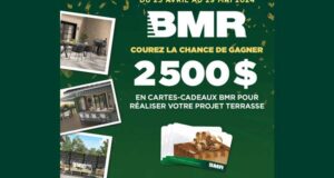 Gagnez un prix BMR de 2500 $