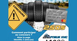 Gagnez une carte-cadeau Pneus KMC de 250 $