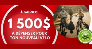 Gagnez 1500 $ à dépenser pour un vélo et vos accessoires