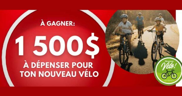 Gagnez 1500 $ à dépenser pour un vélo et vos accessoires