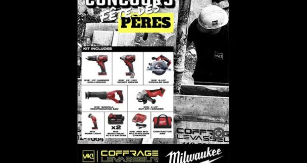 Gagnez un ensemble complet Milwaukee