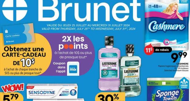 Brunet Circulaire du 25 juillet au 31 juillet 2024