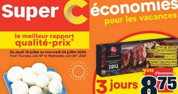 Circulaire Super C Du 18 au 24 juillet 2024