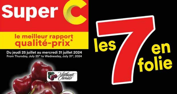 Circulaire Super C du 25 juillet au 31 juillet 2024