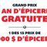 Gagnez 1 AN D’ÉPICERIE GRATUITE (15 000 $)