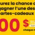 Gagnez 15 cartes cadeaux Tigre Géant de 100 $ chacune