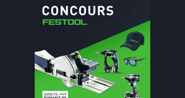 Gagnez 8 prix Festool d'une valeur de 6481 $