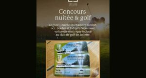 Gagnez une Nuitée et Golf à l'Hôtel Château Joliette