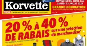 Korvette Circulaire du 4 juillet au 13 juillet 2024