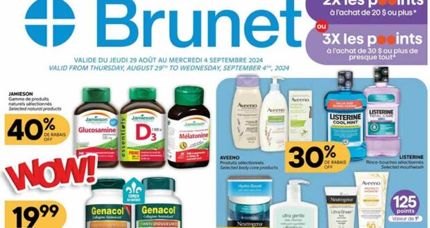 Brunet Circulaire du 29 août au 4 septembree 2024