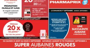 Circulaire Pharmaprix du 31 août au 5 septembre 2024