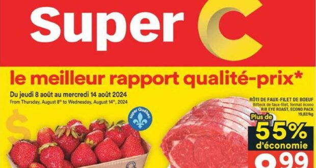 Circulaire Super C du 8 août au 14 août 2024