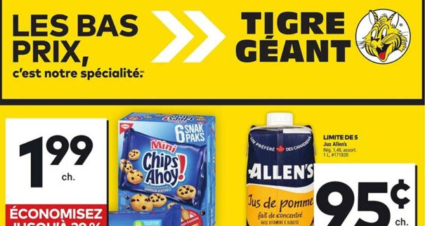 Circulaire Tigre Géant du 21 août au 27 août 2024