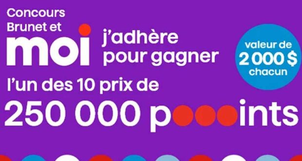 Gagnez 20 prix de 250 000 points MOI (2000 $ chacun)