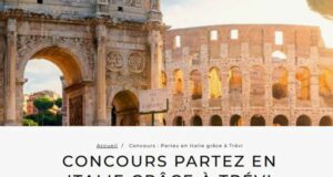 Gagnez 4 voyages pour deux personnes en Italie (5000 $ chacun)