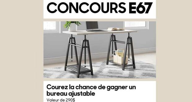 Gagnez un magnifique bureau ajustable