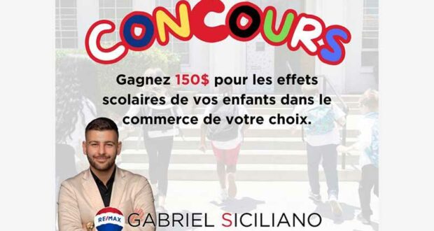 Gagnez une carte-cadeau de 150$ pour les effets scolaires