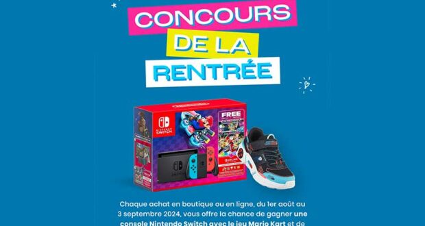 Gagnez votre achat + une console Nintendo Switch