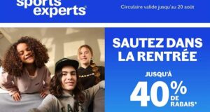 Sports Experts Circulaire du 8 août au 20 août 2024