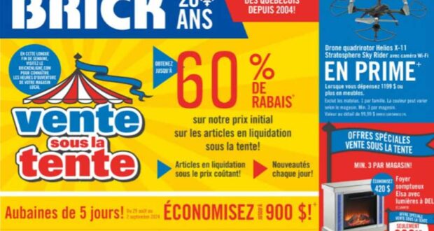 Circulaire Brick du 29 août au 12 septembre 2024