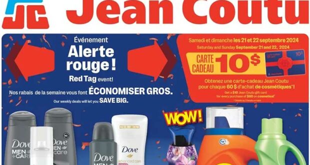 Circulaire Jean Coutu du 19 septembre au 25 septembre 2024