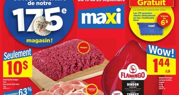 Circulaire Maxi du 19 septembre au 25 septemrbe 2024