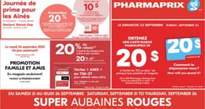 Circulaire Pharmaprix du 21 septembre au 26 septembre 2024