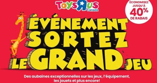 Circulaire Toys R Us du 5 septembre au 18 septembre 2024