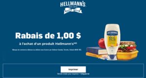 Coupon de 1 $ sur les produits Hellmann's