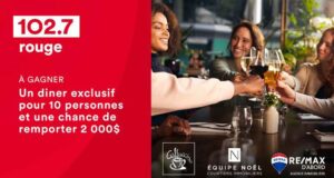 Gagnez un diner exclusif pour 10 personnes (2000 $)