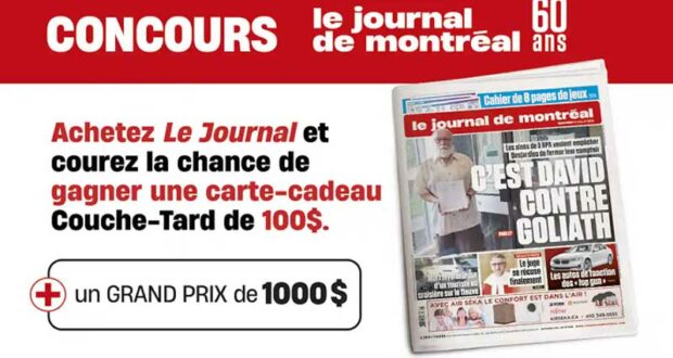 Gagnez une carte-cadeau Couche-Tard de 1000 $