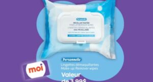 Obtenez gratuitement un paquet de lingettes démaquillantes