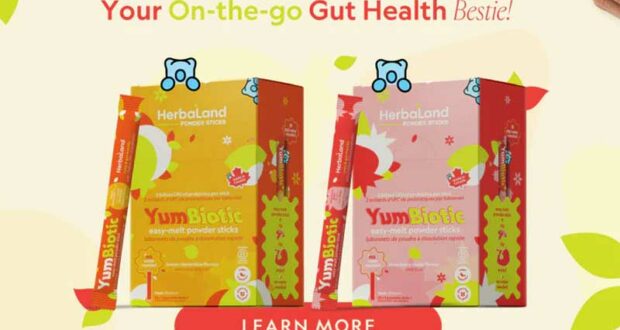 Échantillons gratuits des bâtonnets YumBiotic de Herbaland