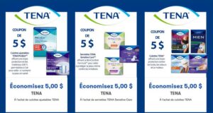 Économisez 15 $ sur les produits Tena