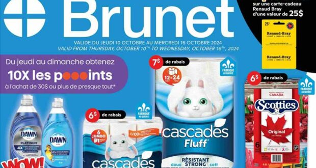 Brunet Circulaire du 10 octobre au 16 octobre 2024