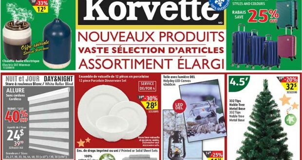 Circulaire Korvette du 30 octobre au 19 novembre 2024