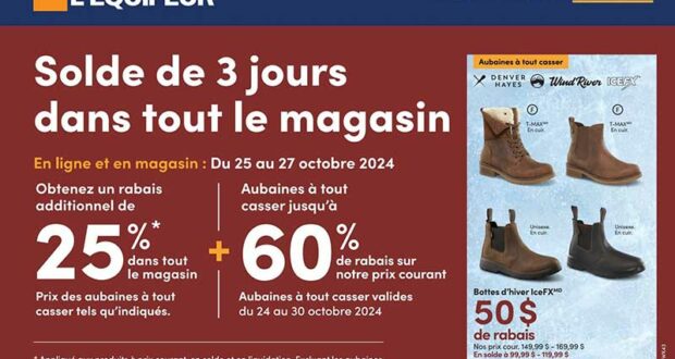 Circulaire L’Équipeur du 24 octobre au 30 octobre 2024