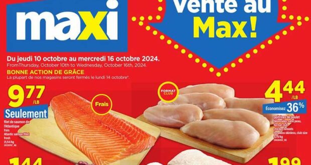 Circulaire Maxi du 10 octobre au 16 octobre 2024