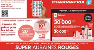 Circulaire Pharmaprix du 26 octobre au 31 octobre 2024