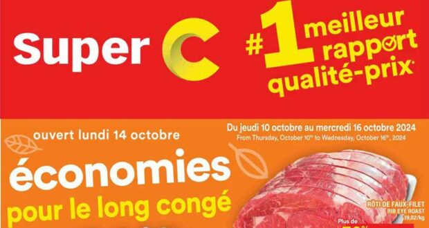 Circulaire Super C du 10 octobre au 16 octobre 2024