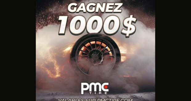 Gagnez 1000 $ pour vos nouveaux pneus