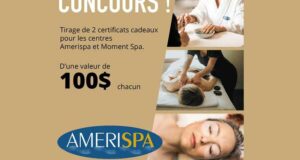 Gagnez 2 Certificats Cadeaux Amerispa et Moment Spa