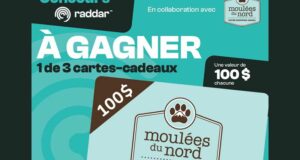 Gagnez 3 carte-cadeaux Moulée du Nord de 100 $