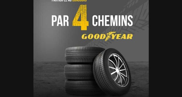 Gagnez 4 Ensembles de 4 Pneus Goodyear de 1000 $ chacun