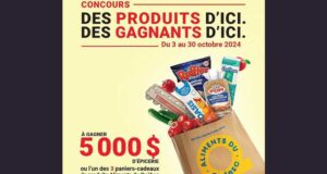 Gagnez 5 000 $ en épicerie