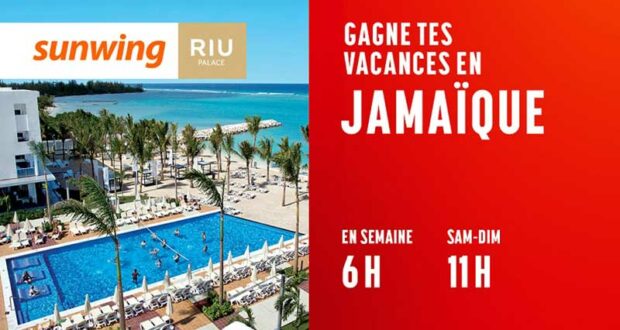 Gagnez 6 voyages en Jamaïque avec Sunwing