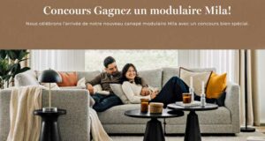 Gagnez un canapé modulaire Mila (Valeur de 4000 $)