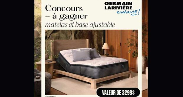 Gagnez un matelas et une base ajustable Beautyrest (3299 $)