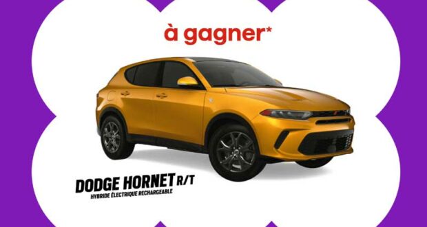 Gagnez un véhicule Dodge Hornet RT 2024 (63640 $)