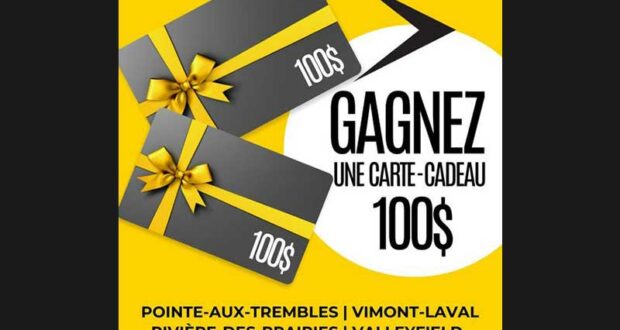 Gagnez une Carte-cadeau Vidéotron Vimont de 100$